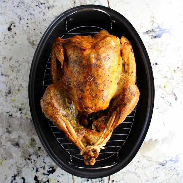 Foolproof Thanksgiving Turkey after removing from oven