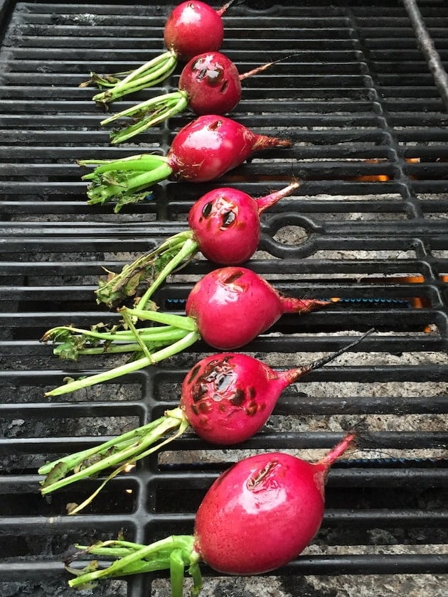 Grilling Radishes