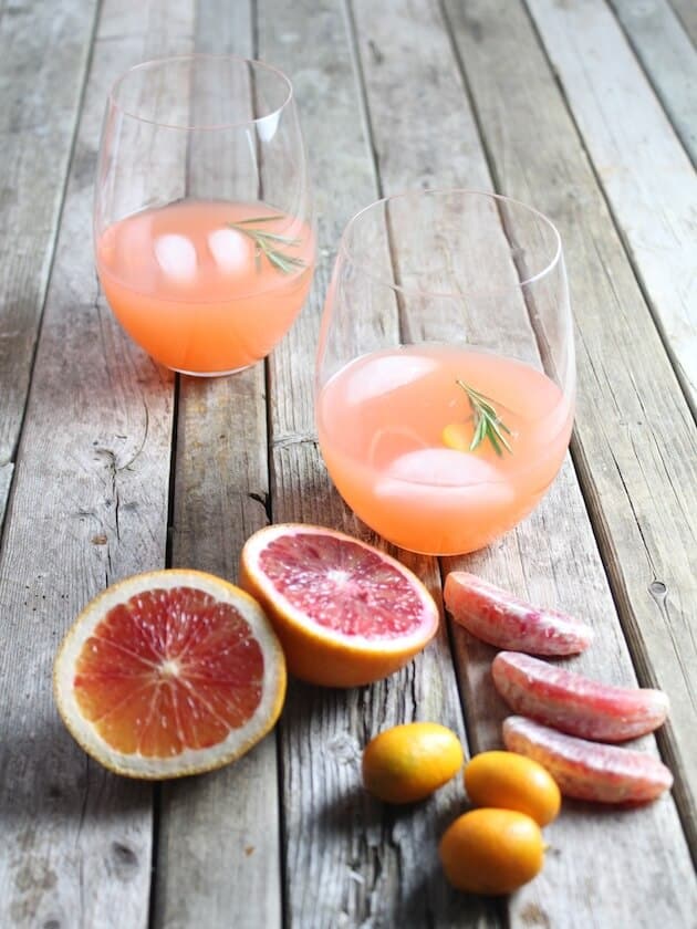 Aperol Punch with sliced citrus