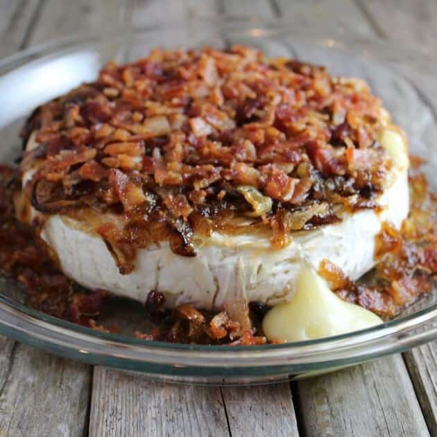 Baked Brie With Caramelized Onions And Bacon - Taste And See