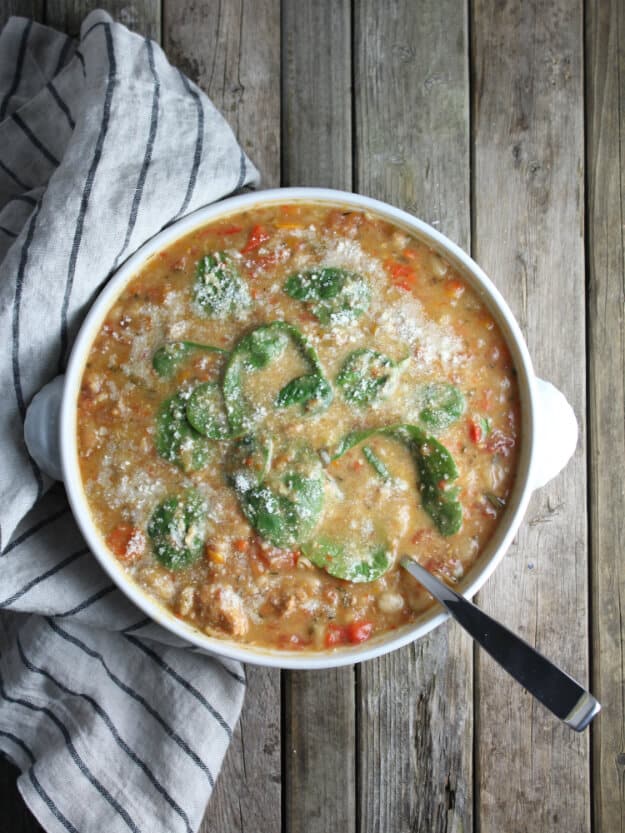 BF Spicy Italian White Bean And Sausage Soup