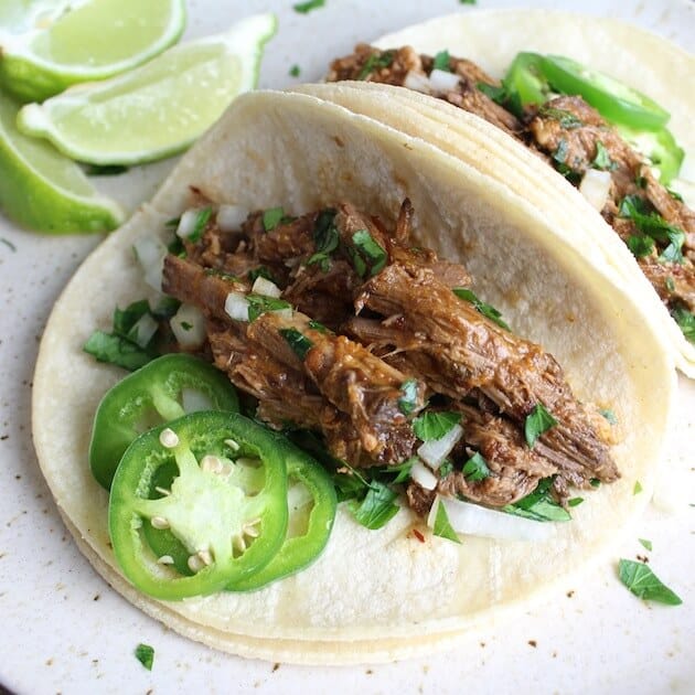 Beef Barbacoa Tacos