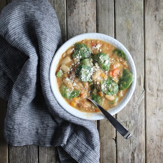Spicy Italian White Bean and Sausage Soup