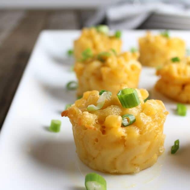 Macaroni Bites on platter