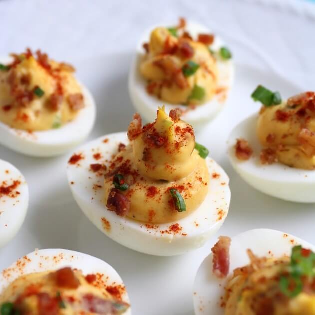 Deviled Egg with smoked paprika