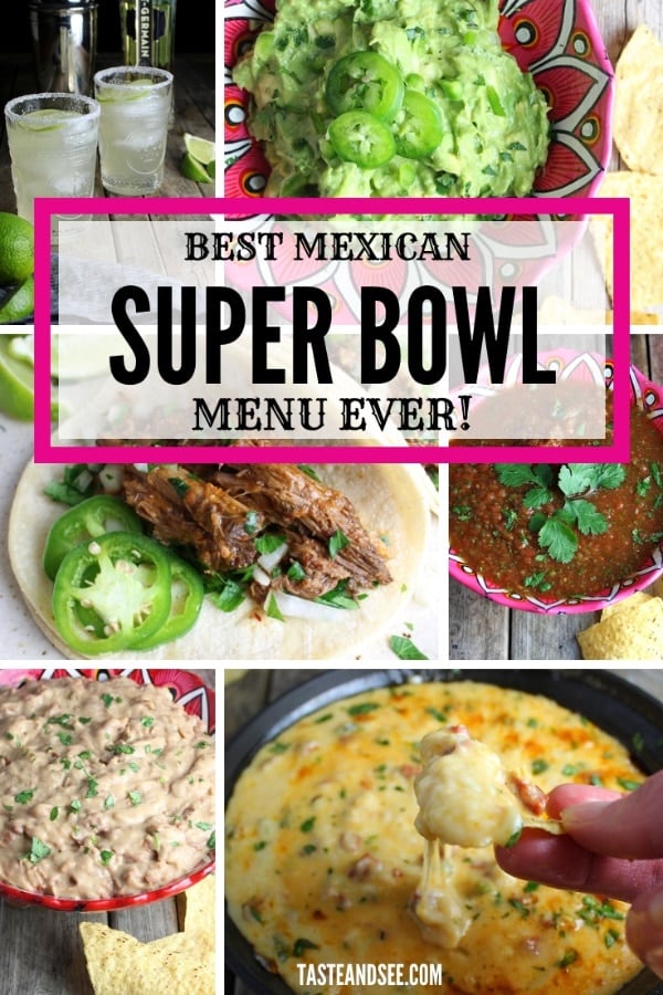 Mexican recipes for football entertaining