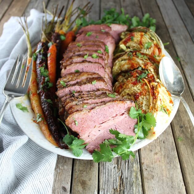 Platter ofCorned Beef And Cabbage