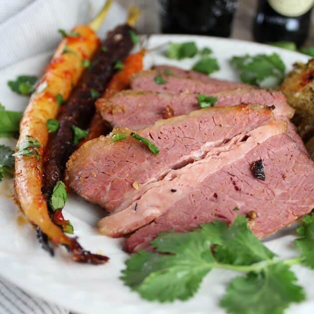 Corned Beef And Cabbage closeup 