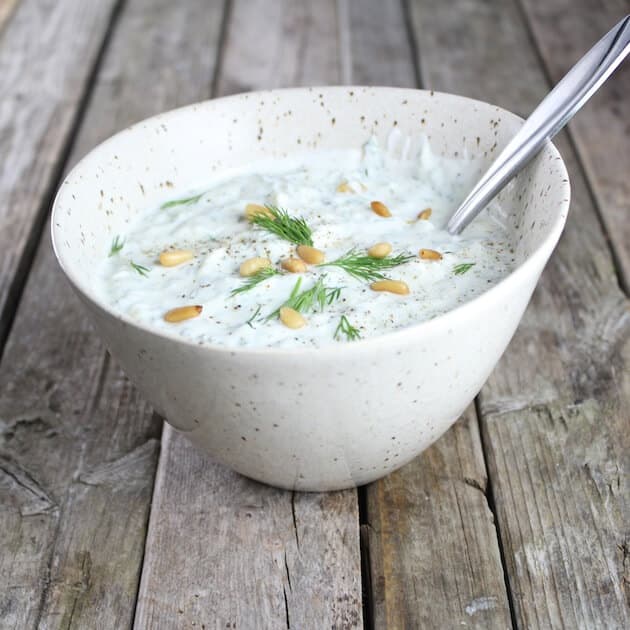 Tzatziki in a bowl