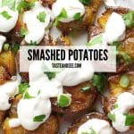 smashed baby potatoes