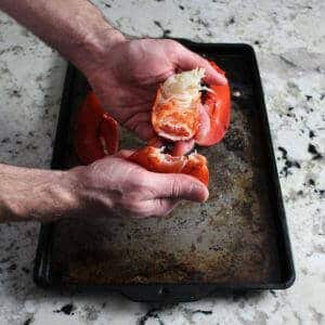How to deshell cooked lobster tail
