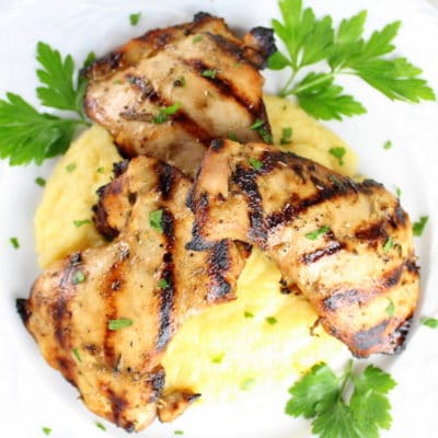 Grilled Rosemary Lemon Chicken Thighs