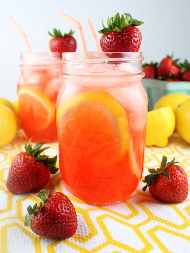 Loaded Strawberry Lemonade Vodka Cocktail