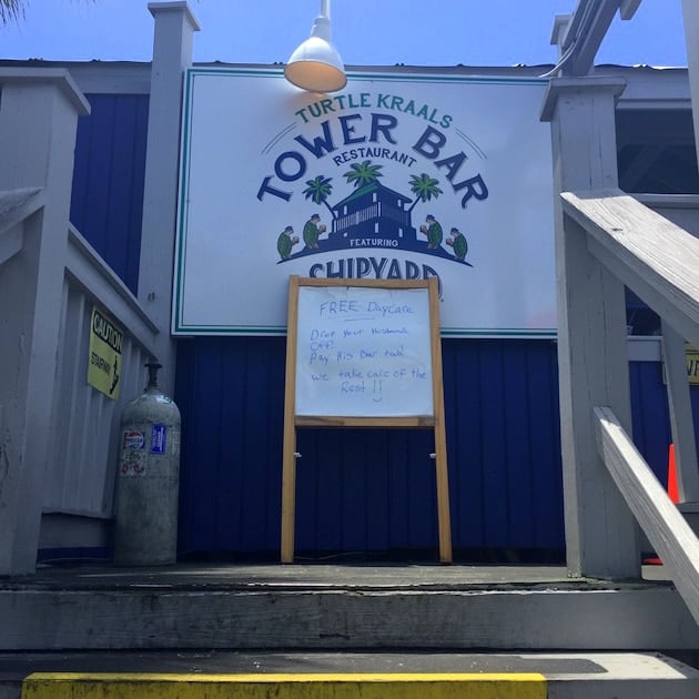 Entrance to the Tower Bar at Turtle Kraals Restaurant, Key West Florida