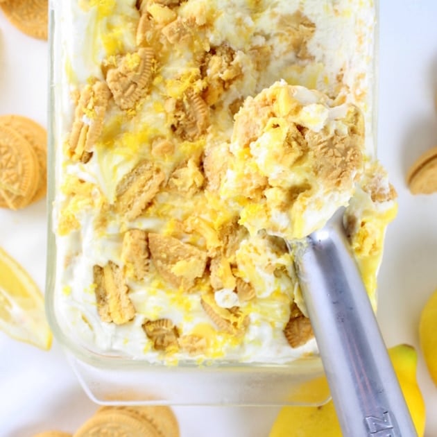 Lemon oreo ice cream