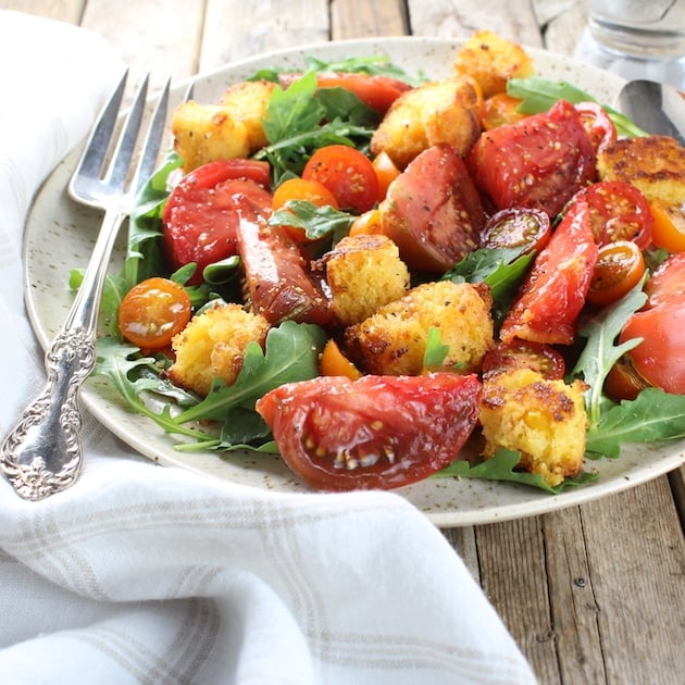 Heirloom Tomato Cornbread Salad Recipe