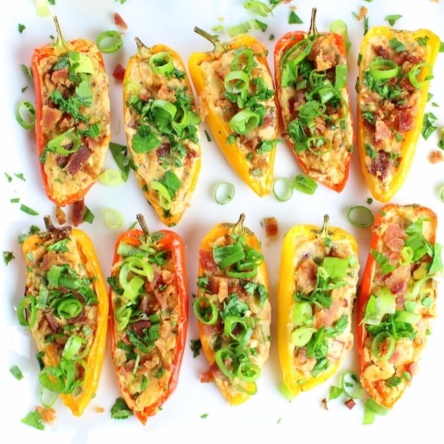 Cheesy Ranch Stuffed Mini Peppers