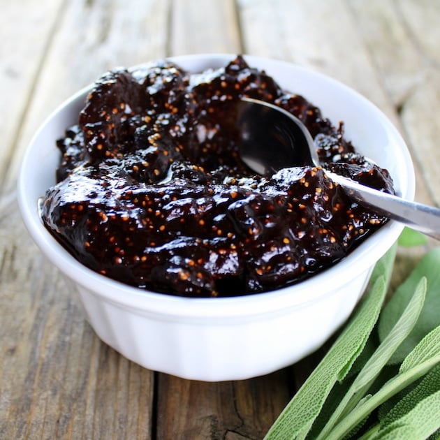 Bowl of fig jam