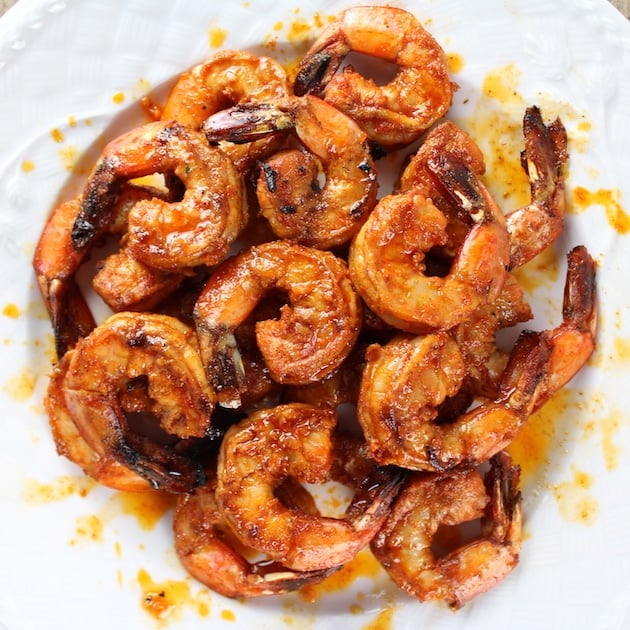 Spicy Grilled Shrimp in a bowl