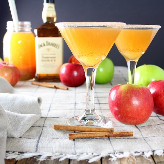 Apple cider martinis 