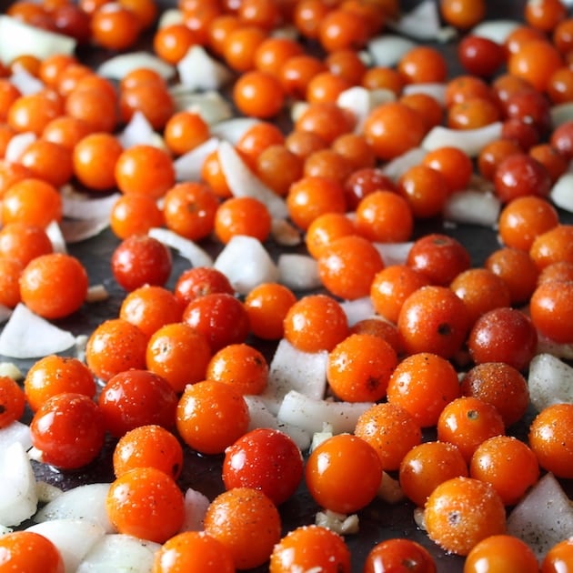 Raw cherry tomatoes