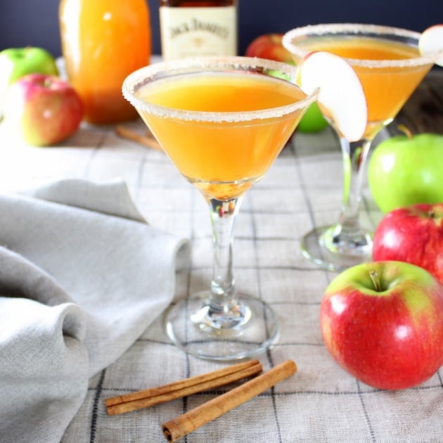 Two Cider Honey Martinis 