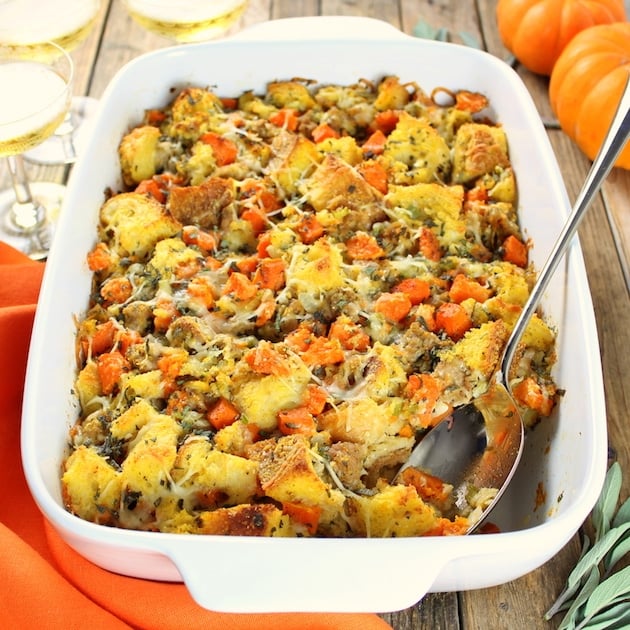 Stuffing with Butternut squash and sausage