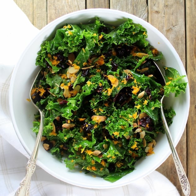 Kale Orange Cranberry Salad