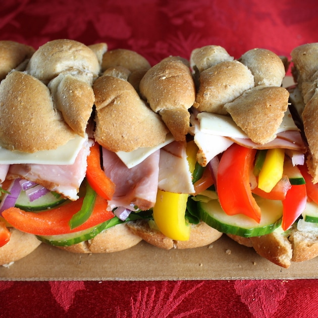 A close up club sub Sandwich 
