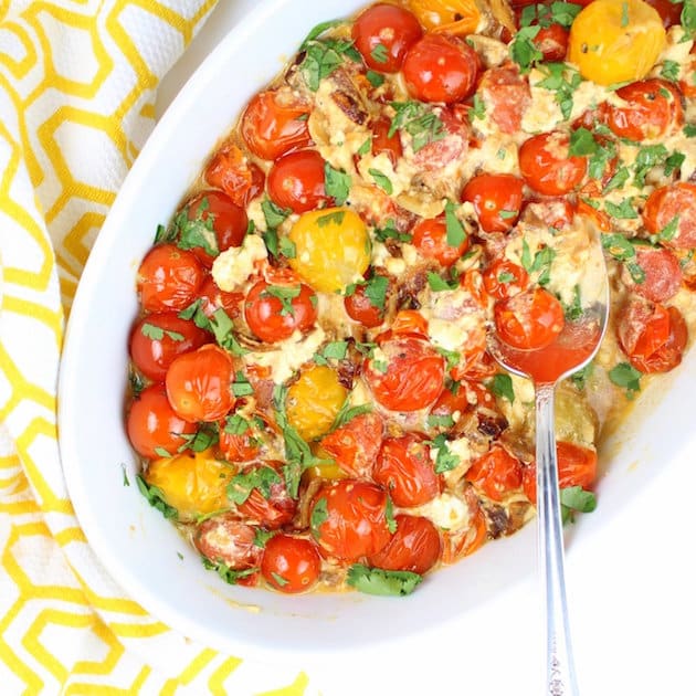 Baking dish with Tomatoes and Feta