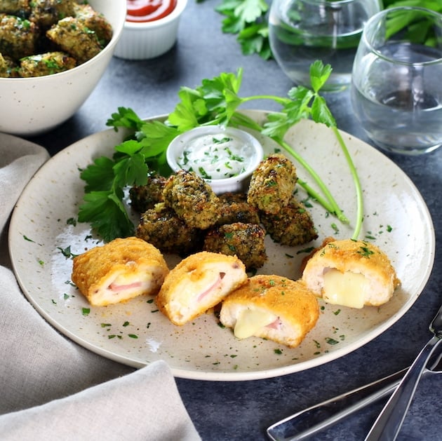 Baked Veggie Quinoa Tots on a plate