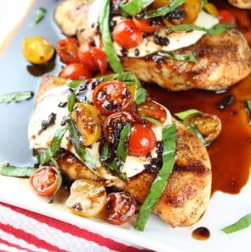 Grilled Chicken Caprese with Balsamic Sauce - Taste And See