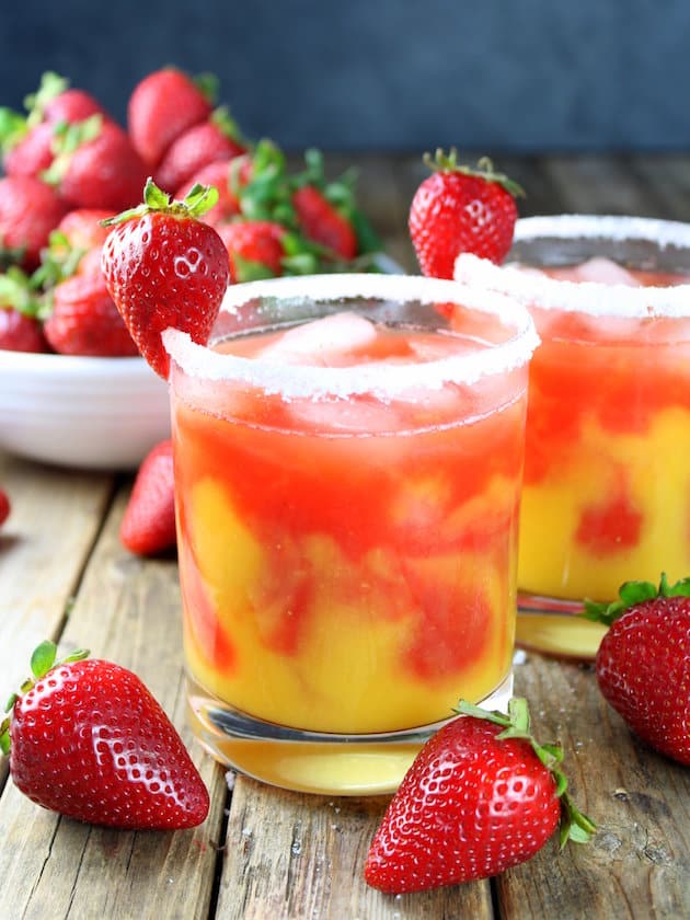 Honey Mango Strawberry Margarita Taste And See