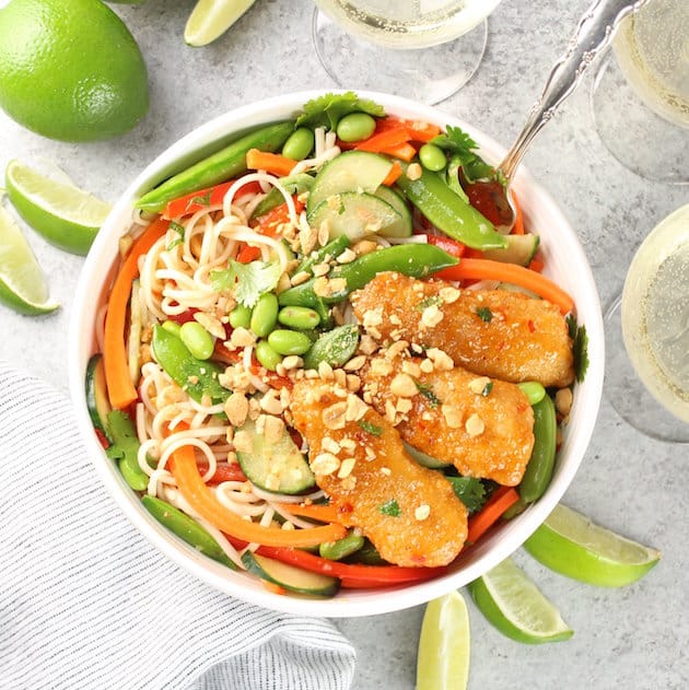 Thai Fish Noodle Bowl