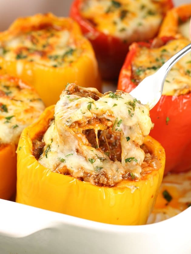 Baked Lasagna Stuffed Peppers 