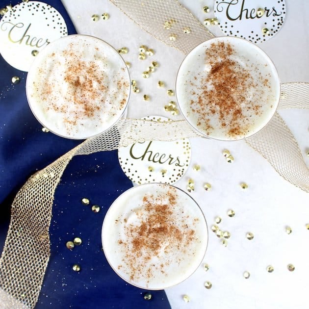 3 glasses of Nutty Holiday Eggnog Over The Top