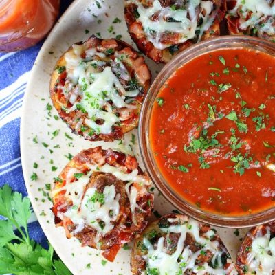 Meat Lovers Mini Deep Dish Pizzas (Low Carb Option)