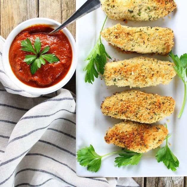 Parmesan Baked Chicken Strips Recipe