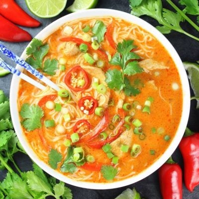 Thai Red Curry Chicken Soup