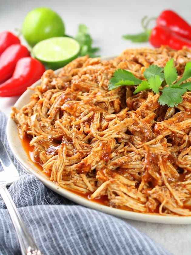 Shredded Mexican Chicken (Instant Pot + Slow Cooker) - Taste And See