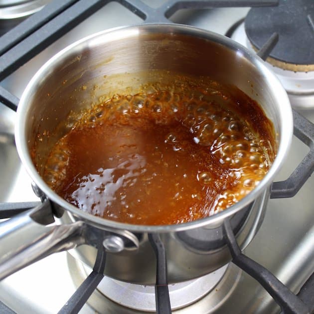 Soy Orange Sauce In Pot