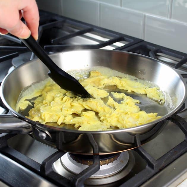 Scrambling Egg In Pan