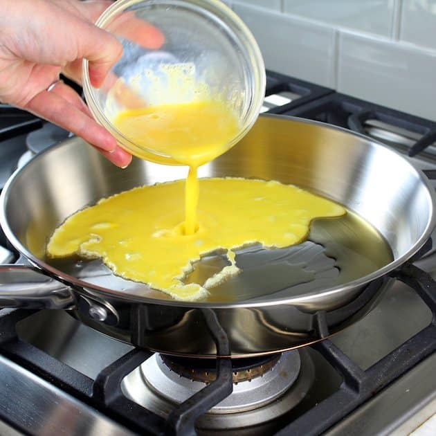  Scrambling Egg In Saucepan