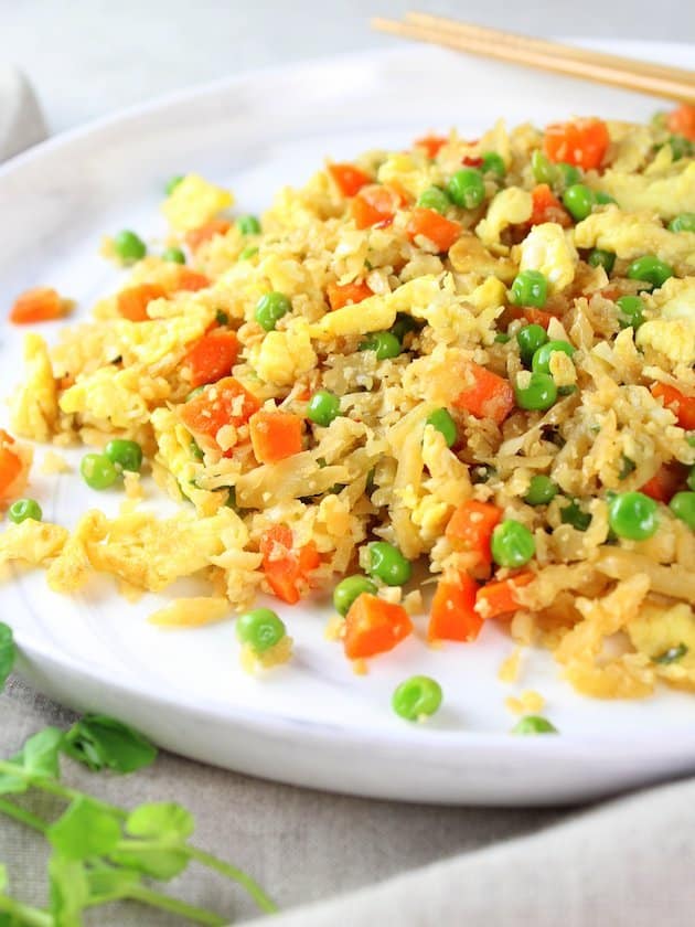 Cauliflower Rice Plated Eye Level Partial Plate