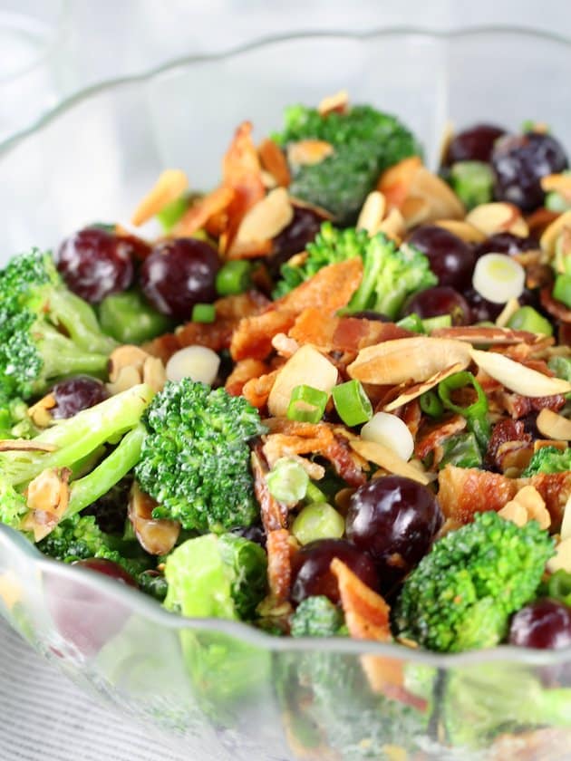 Broccoli Salad - Eye Level up close 