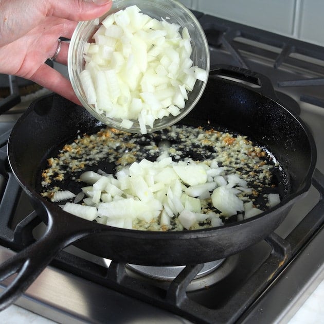 Cooking Onions Stove top