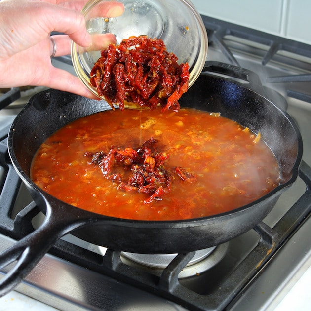 Sun-Dried Tomatoes Cooking stovetop