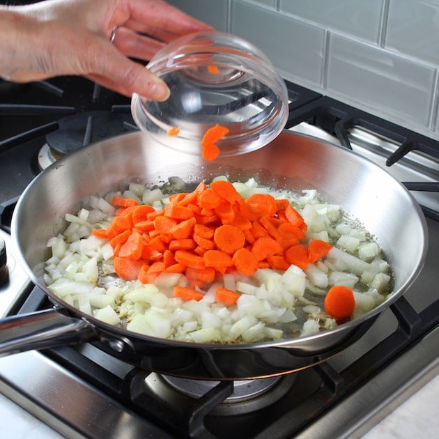 Cooking carrots stovetop