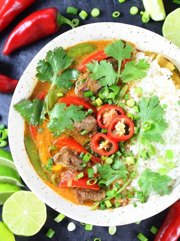 Instant Pot Beef Thai Red Curry Taste And See