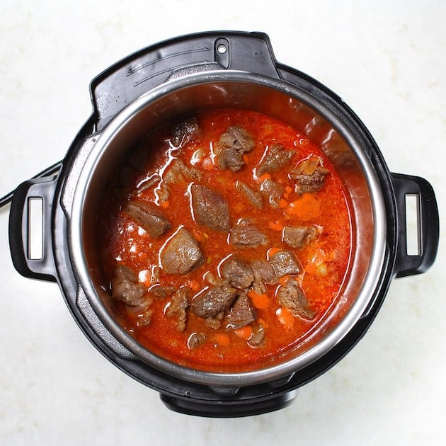 Red curry beef instant 2024 pot